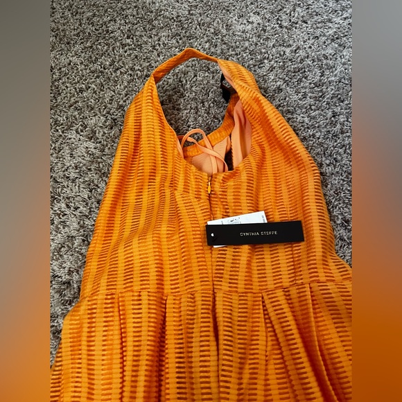 NWT Cynthia Steffe Bright Orange Dress Size 2 - Picture 9 of 12